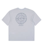 Stone Island Organic Cotton T-Shirt Sky Blue T-Shirts L1S152100001-S0285 V0041 Detail View 2 | GATE
