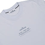 Stone Island Organic Cotton T-Shirt Sky Blue T-Shirts L1S152100001-S0285 V0041 Detail View 3 | GATE
