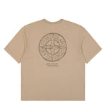 Stone Island Organic Cotton T-Shirt Desert T-Shirts L1S152100001-S0285 V009A Detail View 2 | GATE
