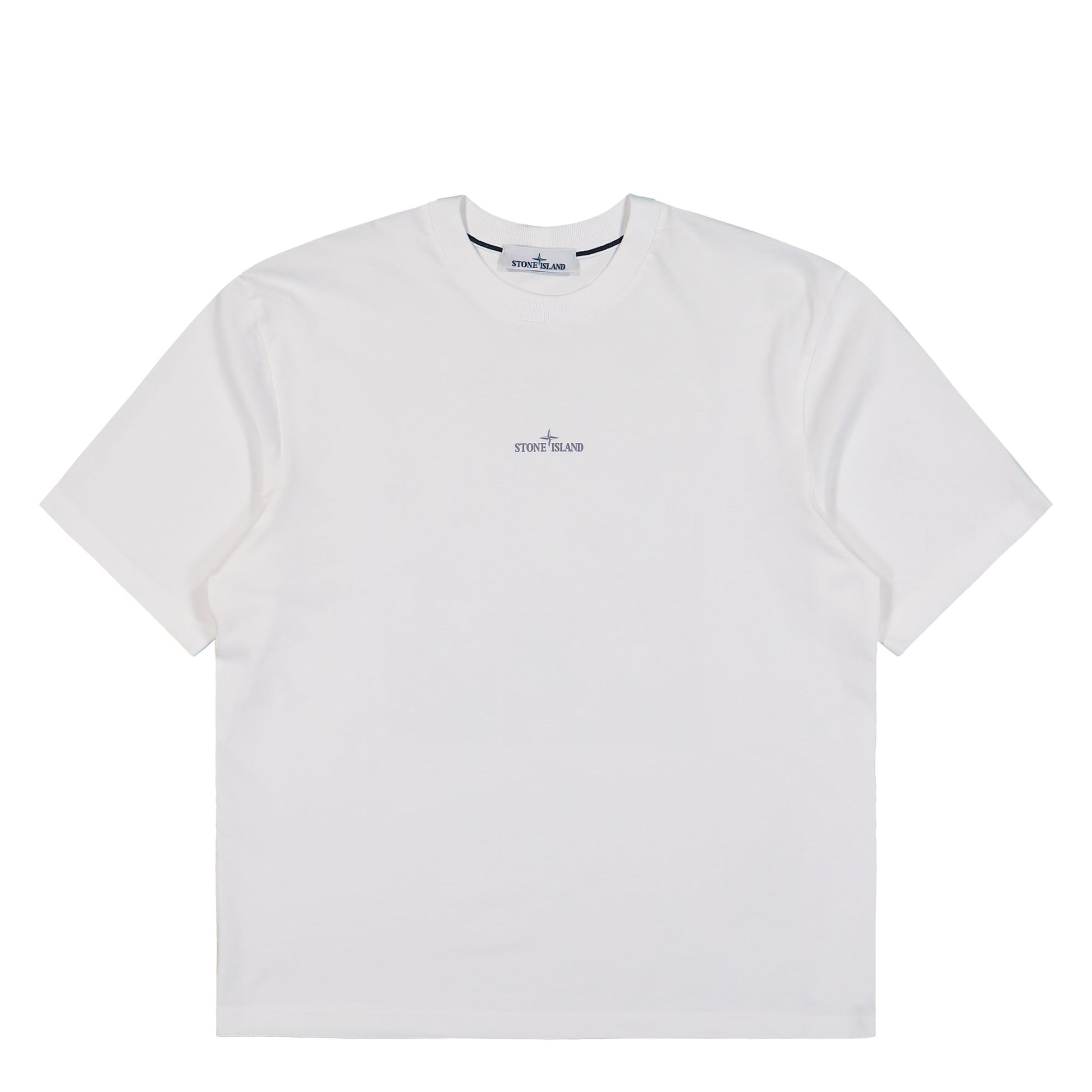 Stone Island Organic Cotton T-Shirt White T-Shirts L1S152100001-S0374 V0001 Detail View 1 | GATE
