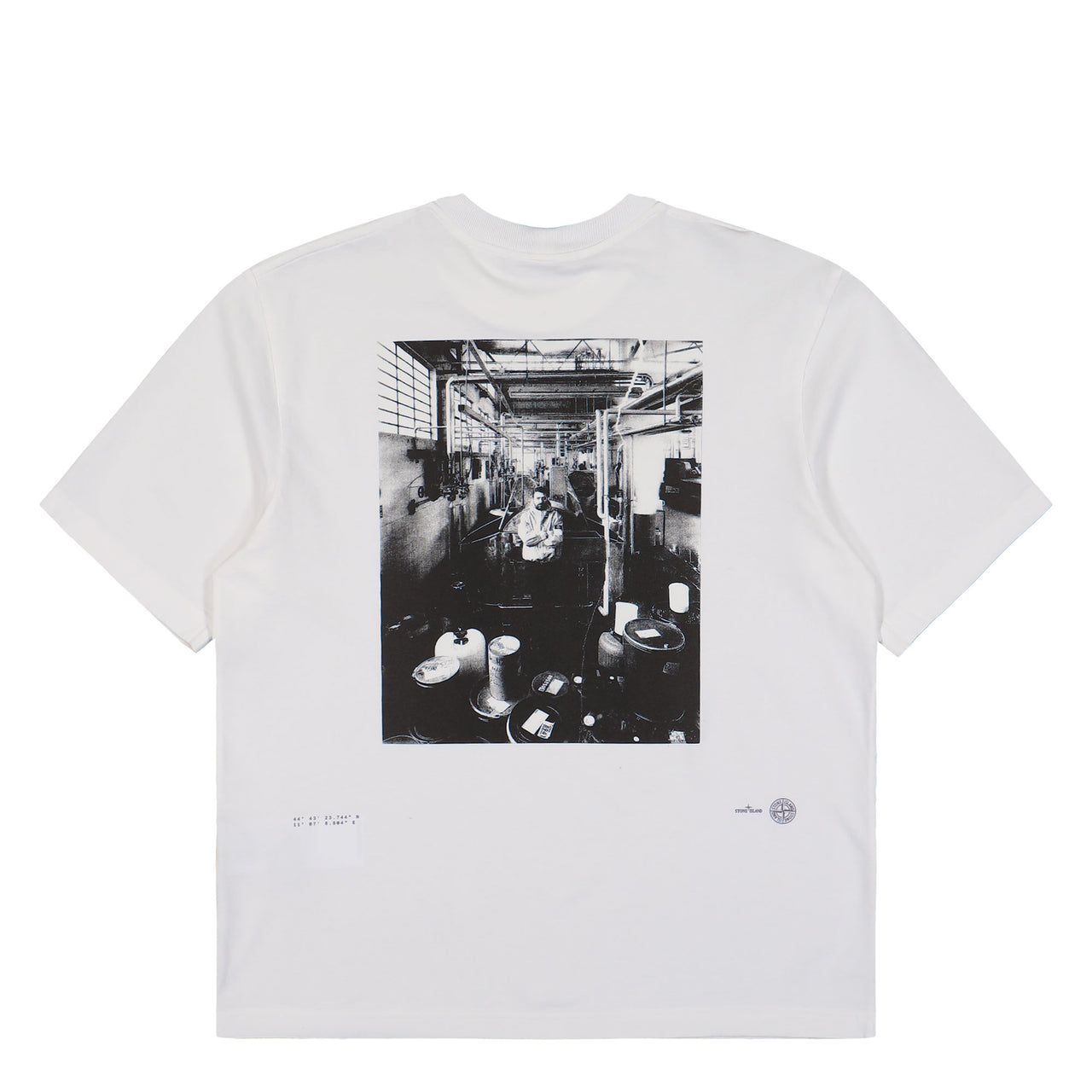 Stone Island Organic Cotton T-Shirt White T-Shirts L1S152100001-S0374 V0001 Detail View 1 | GATE
