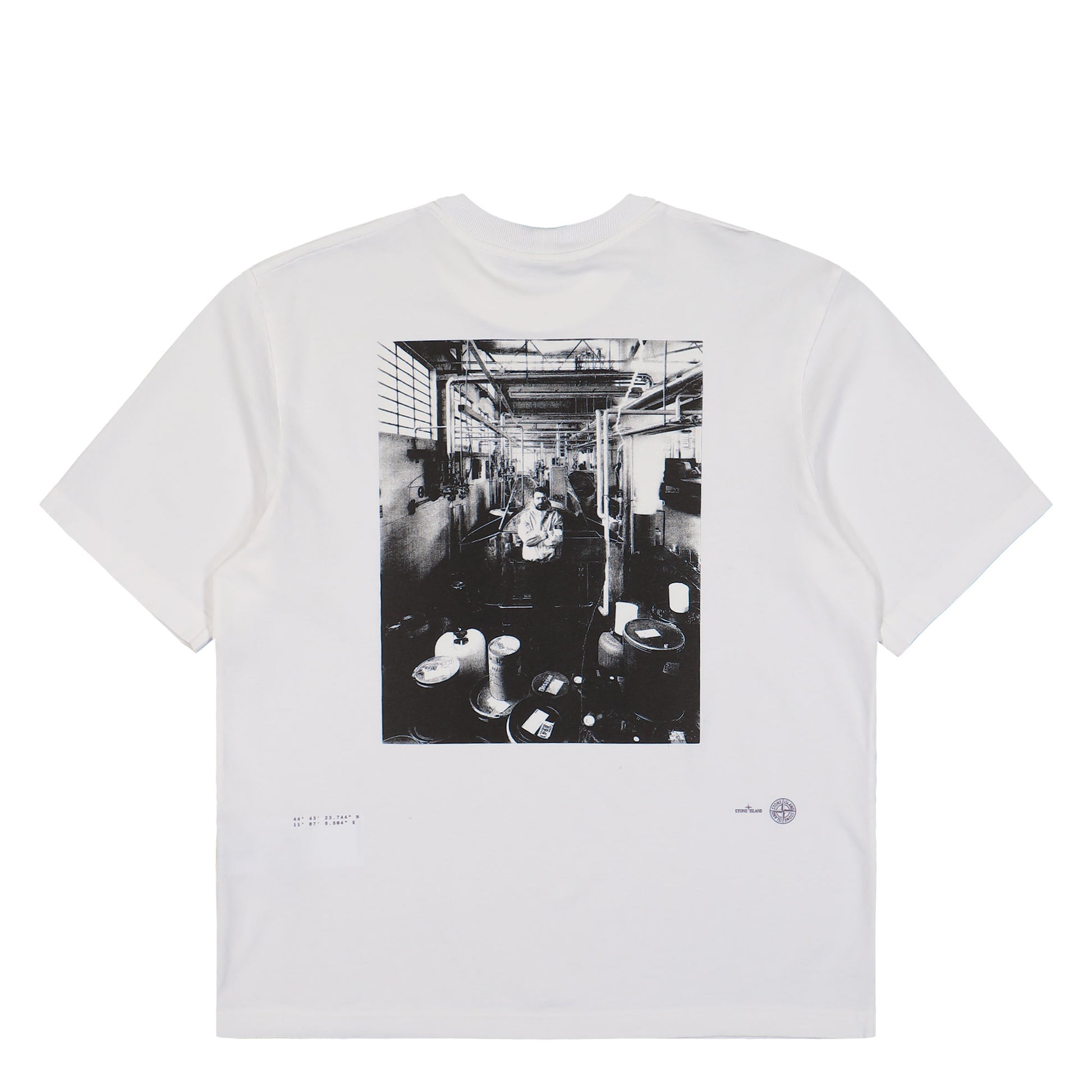 Stone Island Organic Cotton T-Shirt White T-Shirts L1S152100001-S0374 V0001 Detail View 2 | GATE
