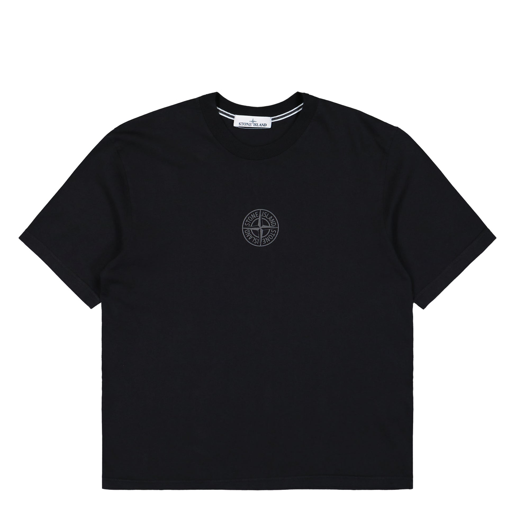 Stone Island Organic Cotton T-Shirt Black T-Shirts L1S152100001-S0E14 V0029 Detail View 1 | GATE
