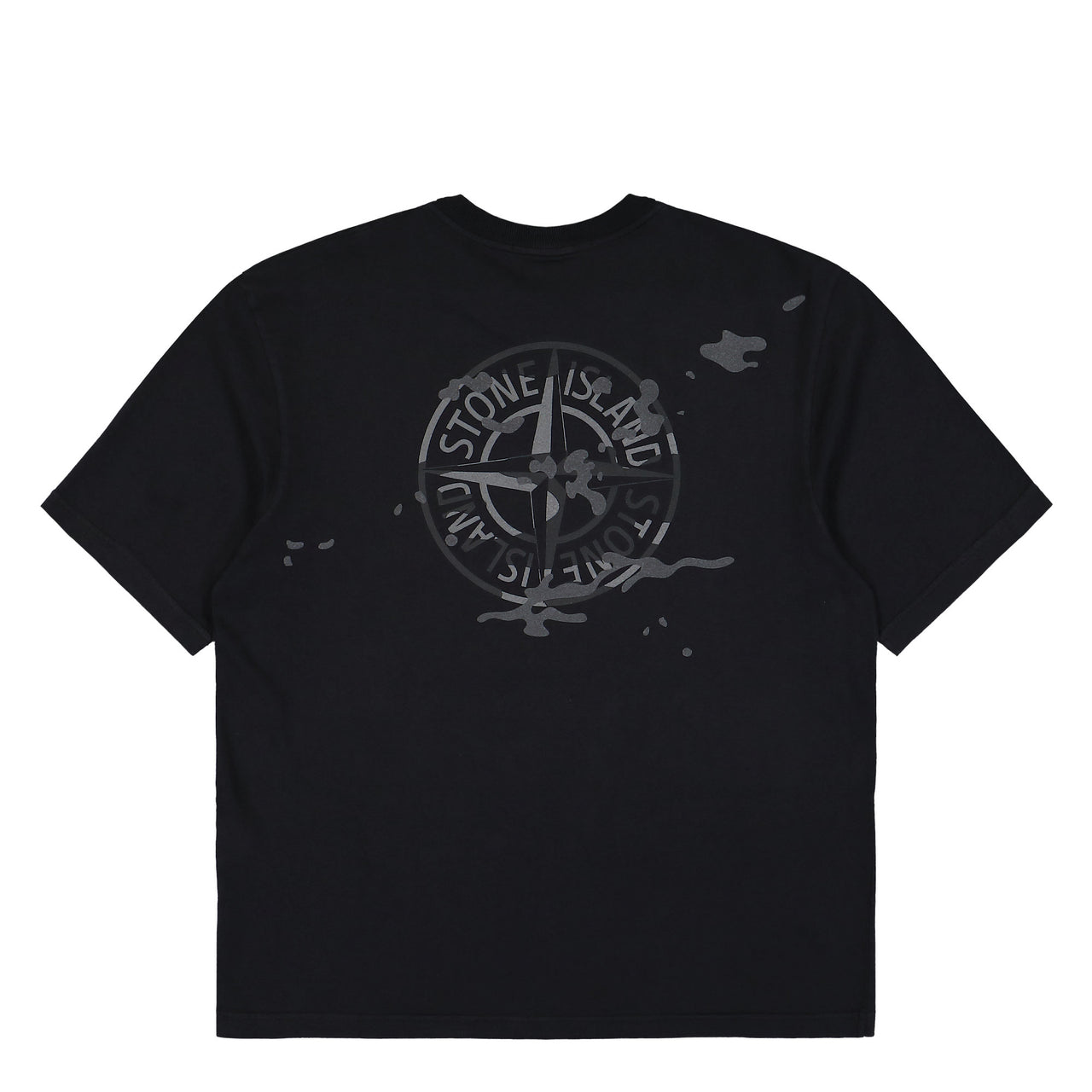 Stone Island Organic Cotton T-Shirt Black T-Shirts L1S152100001-S0E14 V0029 Detail View 1 | GATE
