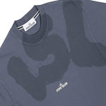 Stone Island Combed Organic Cotton T-Shirt Blue Grey T-Shirts L1S152100002-S0365 V002D Detail View 3 | GATE
