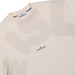 Stone Island Combed Organic Cotton T-Shirt Beige T-Shirts L1S152100002-S0365 V0093 Detail View 3 | GATE
