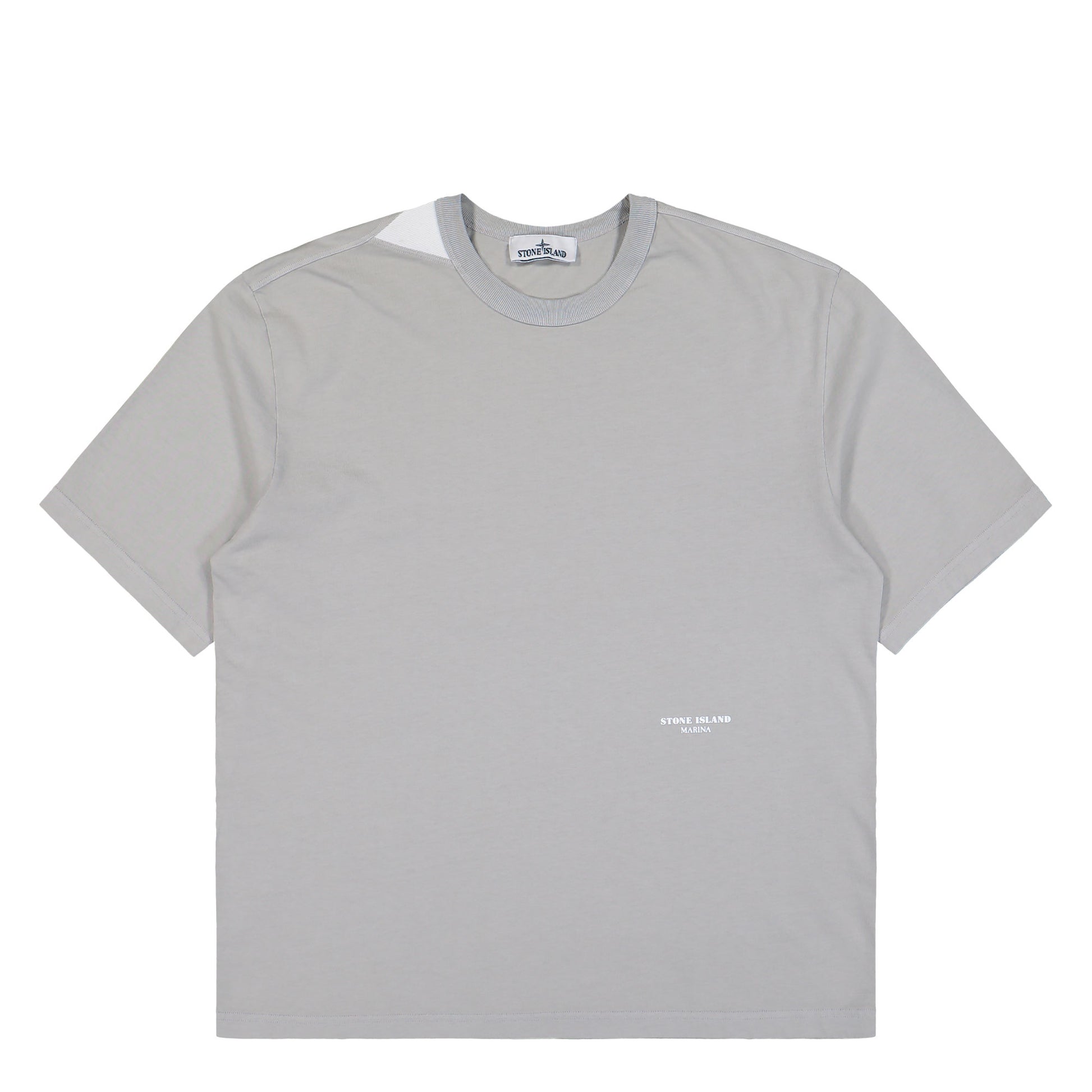 Stone Island SS Marina T-Shirt Gravel Gray T-Shirts L1S152100018-S0X16 V006C Detail View 1 | GATE
