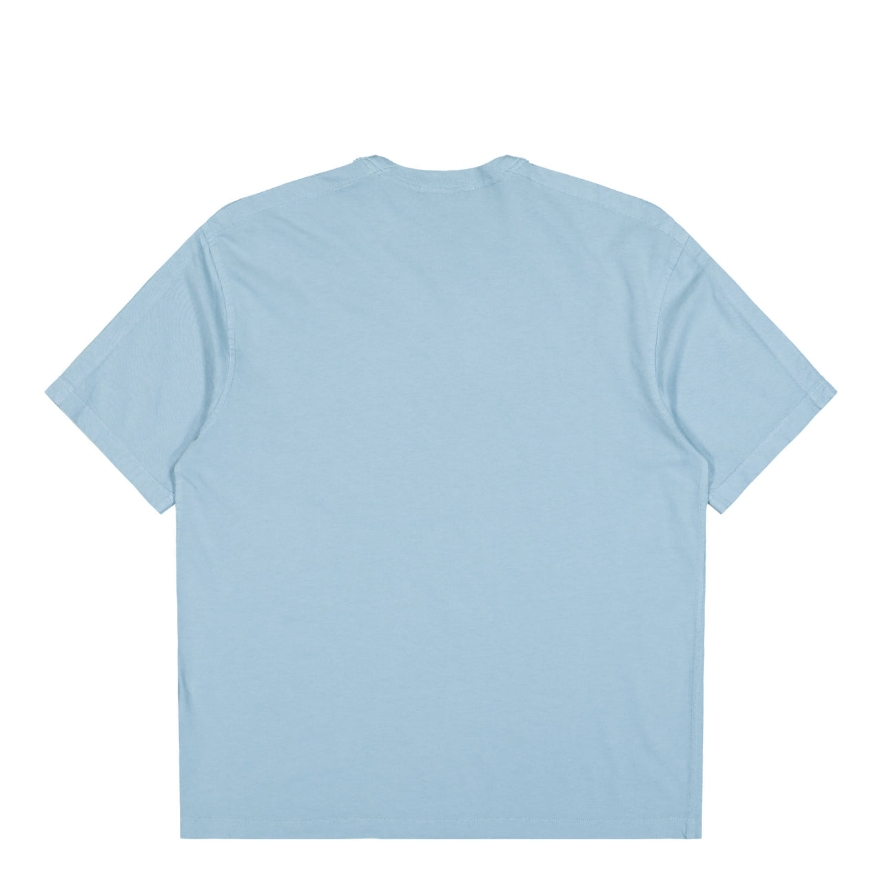 Stone Island Combed Organic Cotton Jersey T-Shirt Powder Blue T-Shirts L1S152100025-S0115 V004A  Detail View 1 | GATE
