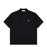 Stone Island 50/2 Organic Cotton Pique Polo Shirt Black Shirts L1S152200001-S0039 V0029 Detail View 1 | GATE
