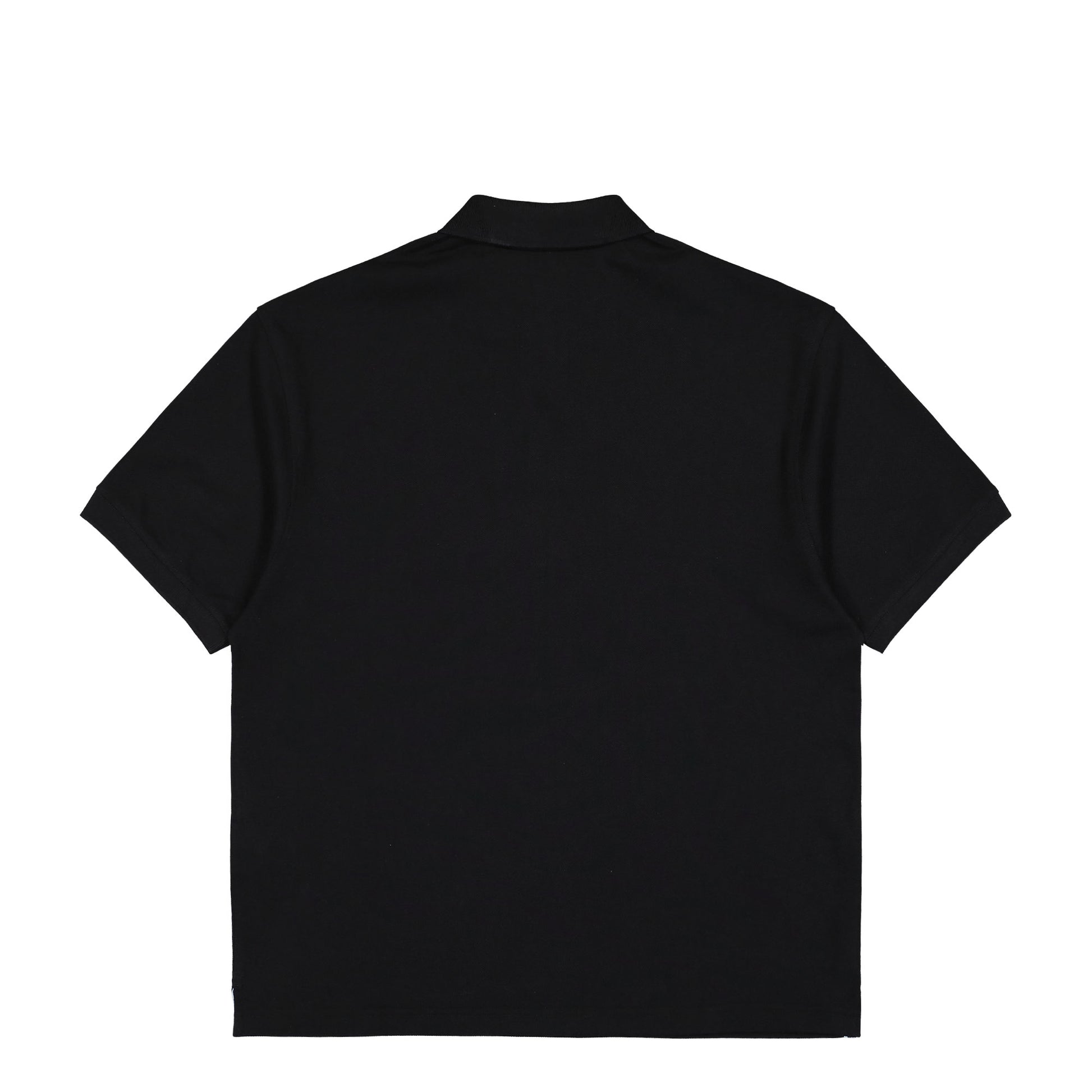 Stone Island 50/2 Organic Cotton Pique Polo Shirt Black Shirts L1S152200001-S0039 V0029 Detail View 2 | GATE
