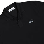 Stone Island 50/2 Organic Cotton Pique Polo Shirt Black Shirts L1S152200001-S0039 V0029 Detail View 3 | GATE
