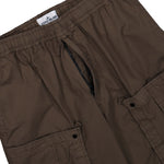 Stone Island Mercerised Organic Cotton Ripstop Cargo Pant Shadow Brown Pants L1S153100007-S0298 V007C Detail View 4 | GATE
