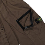 Stone Island Mercerised Organic Cotton Ripstop Cargo Pant Shadow Brown Pants L1S153100007-S0298 V007C Detail View 6 | GATE
