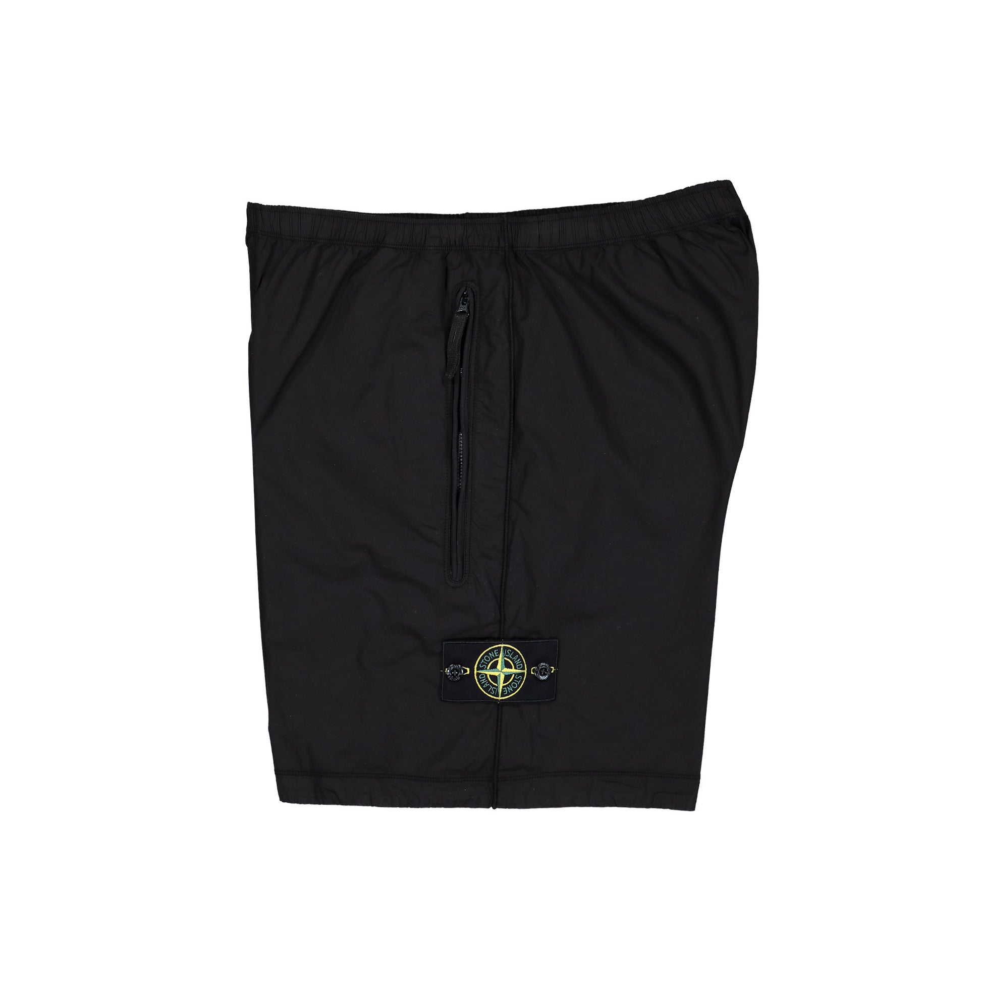 Stone Island Stretch Cotton Tela Paracadute Shorts Black  Shorts L1S15L100017-S0003 V0029 Detail View 3 | GATE
