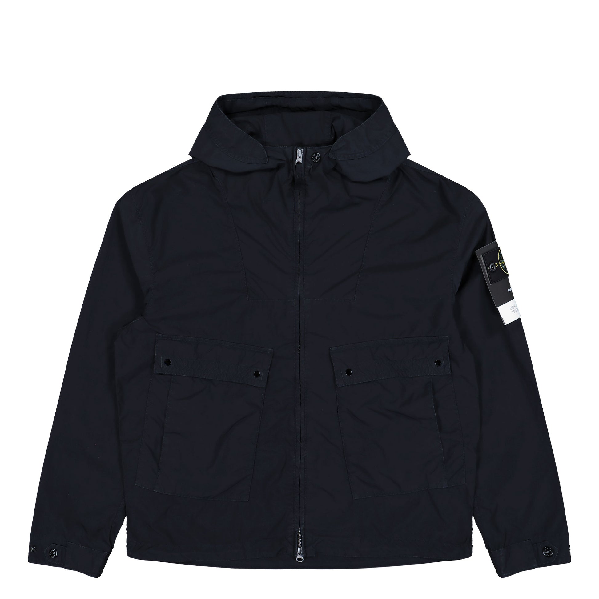 Stone Island Light Compact Zouch Poly-TC Parka Navy Blue Parka L1S154100052-S0042 V0020 Detail View 1 | GATE
