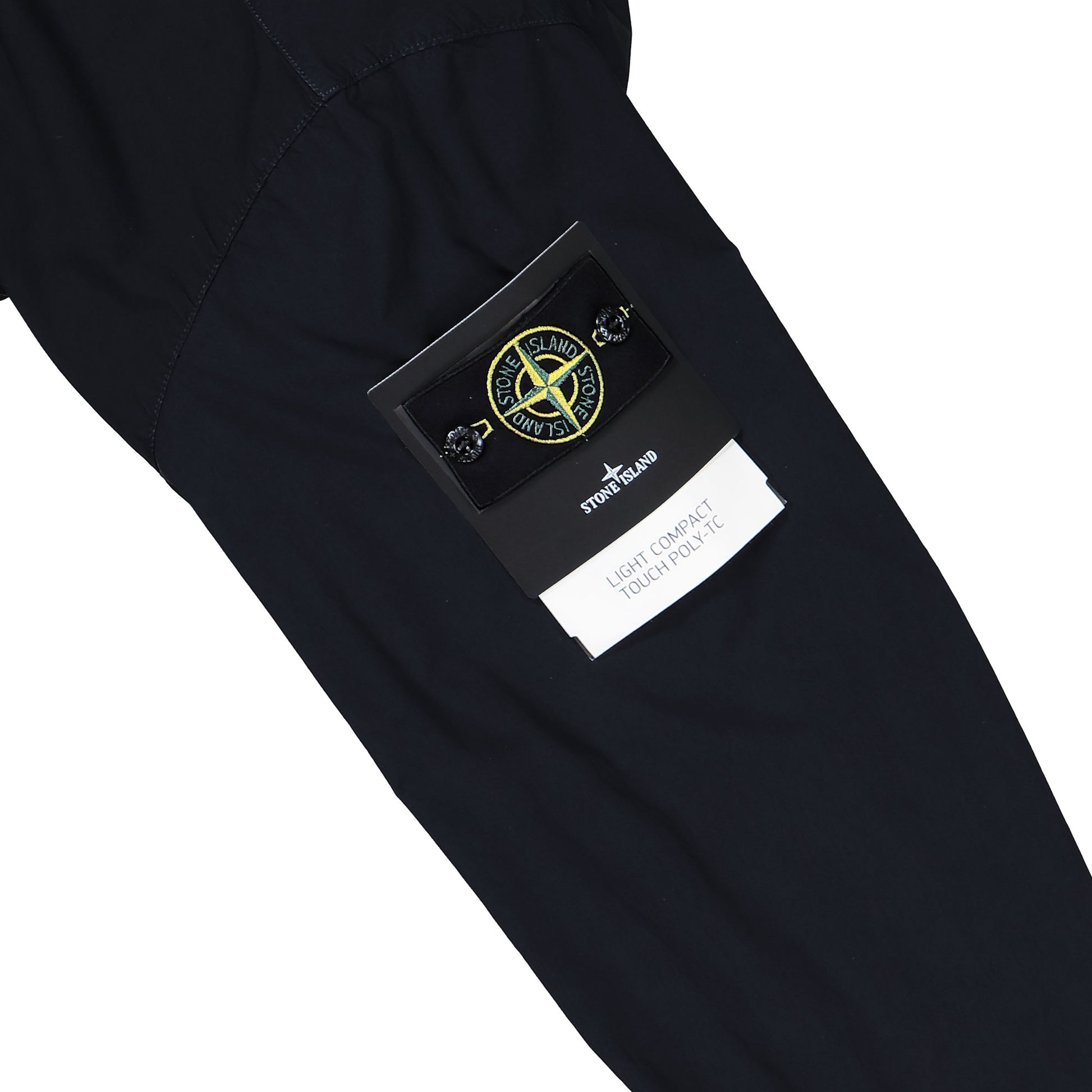 Stone Island Light Compact Zouch Poly-TC Parka Navy Blue Parka L1S154100052-S0042 V0020 Detail View 5 | GATE
