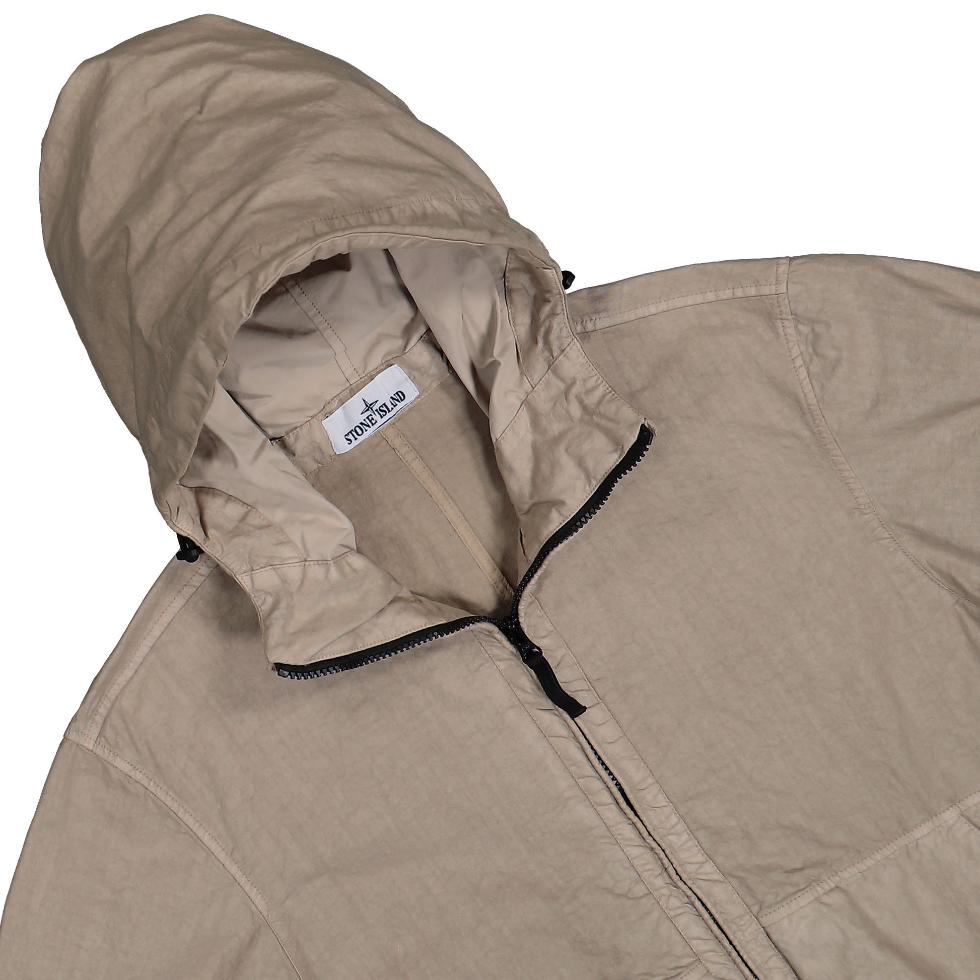 Stone Island Organic Look Nylon Panama-TC Jacket Desert  Jackets L1S154100053-S0069 V009A  Detail View 3 | GATE
