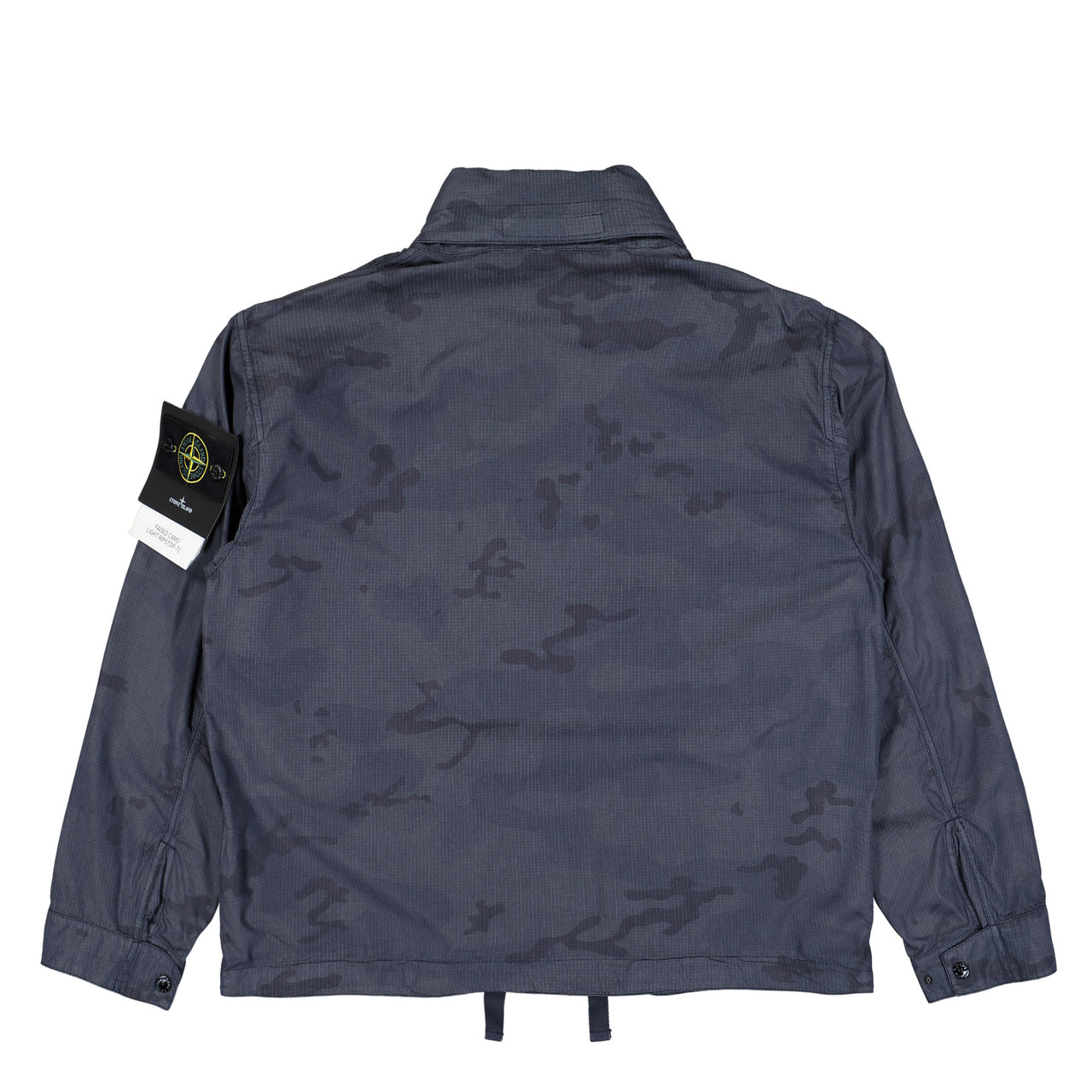 Stone Island Faded Camo Light Ripstop TC Jacket Blue Grey Jackets L1S154100071-S00E9 V002D Detail View 1 | GATE
