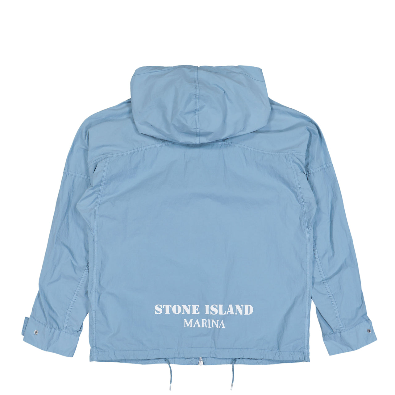 Stone Island Micro Brushed Nylon TC S.I. Marina Jacket Powder Blue Jackets L1S154100073-S0X29 V004A Detail View 1 | GATE
