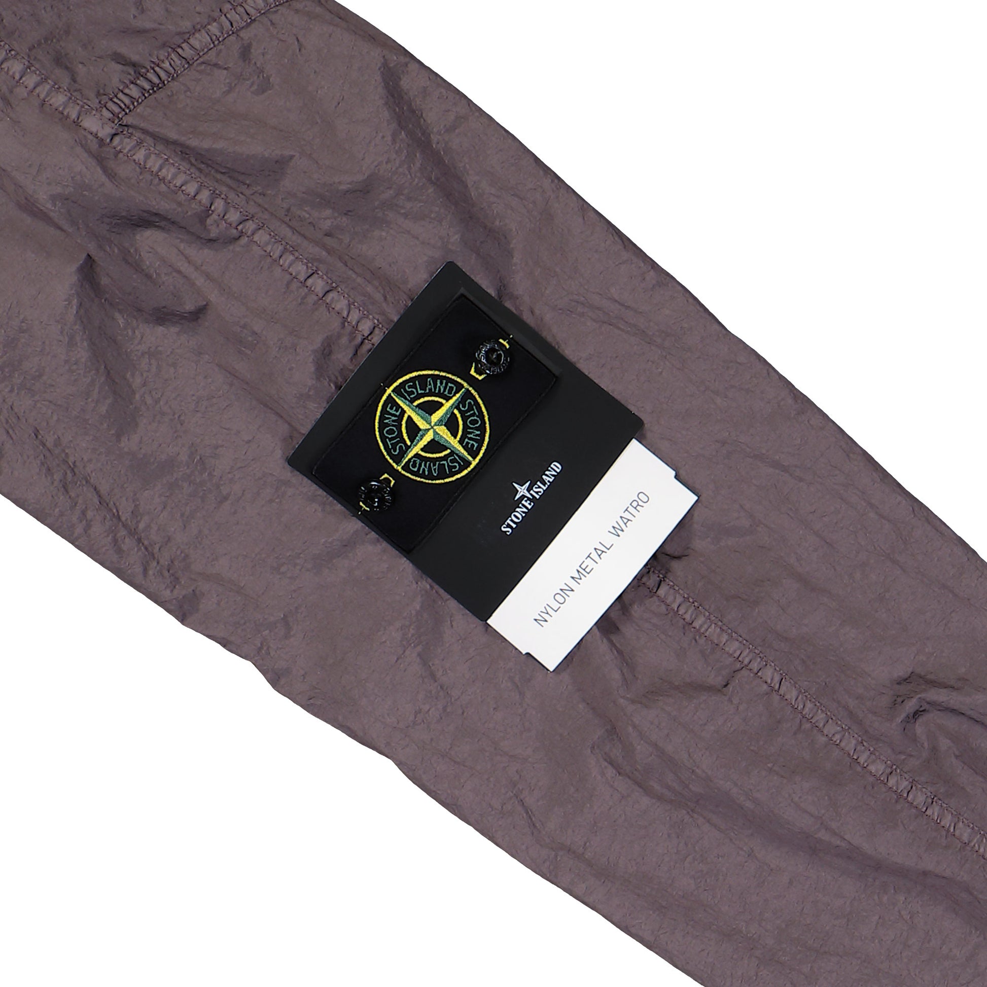 Stone Island Nylon Metal Watro Short Parka Purple Grey Jackets L1S154100119-S0020 V008F Detail View 5 | GATE
