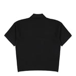 Stone Island Light Raw Hand Organic Cotton SS Polo Black  Shirts L1S155100021-S01B9 V0029  Detail View 2 | GATE
