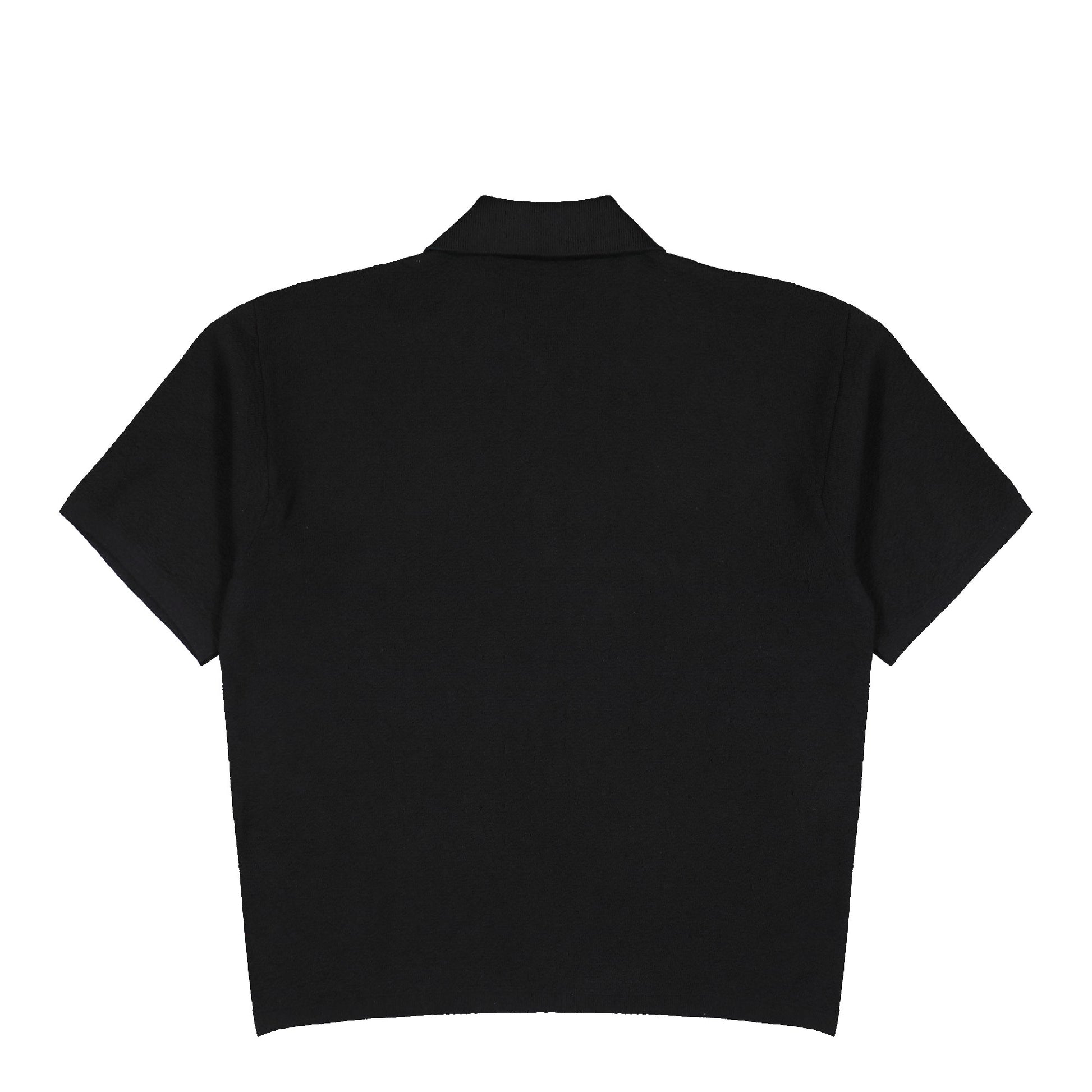 Stone Island Light Raw Hand Organic Cotton SS Polo Black  Shirts L1S155100021-S01B9 V0029  Detail View 2 | GATE
