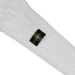 Stone Island Plated Rib Cotton Boucle Crewneck Melange Pearl Grey Sweatshirts L1S155100033-S0N12 V0M61 Detail View 4 | GATE
