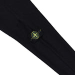 Stone Island Relaxed Fit Quarter Zip Knit LS Polo Black Sweatshirts L1S155100049-S01B0 V0029 Detail View 4 | GATE
