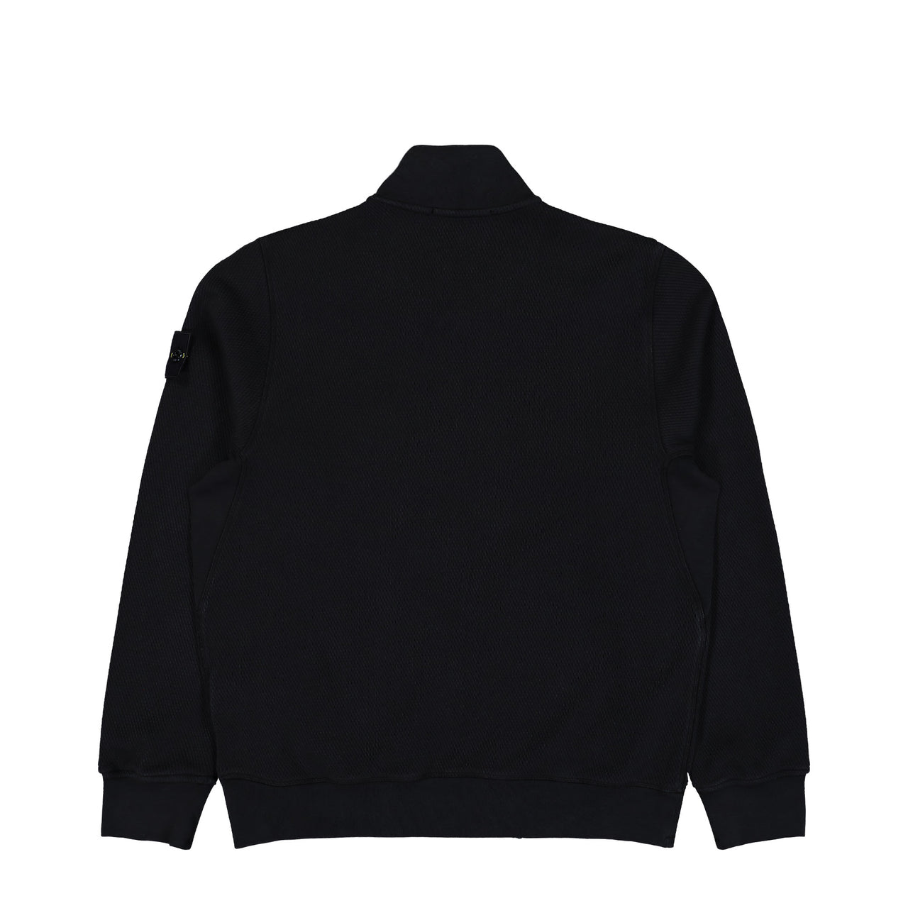 Stone Island Mesh Stich Organic Cotton Fleece Jacket Black  Tracksuit Tops L1S156100014-S0297 V0029 Detail View 1 | GATE
