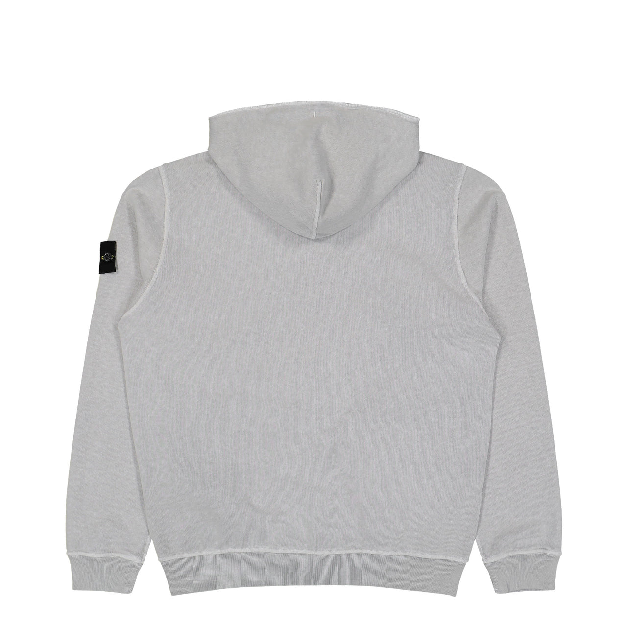 Stone Island Malfile Fleece Old Effect Zip Up Hoodie Sweater Pearl Grey Tracksuit Tops L1S156100032-S0060 V0161 Detail View 1 | GATE
