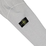 Stone Island Malfile Fleece Old Effect Zip Up Hoodie Sweater Pearl Grey Tracksuit Tops L1S156100032-S0060 V0161 Detail View 5 | GATE
