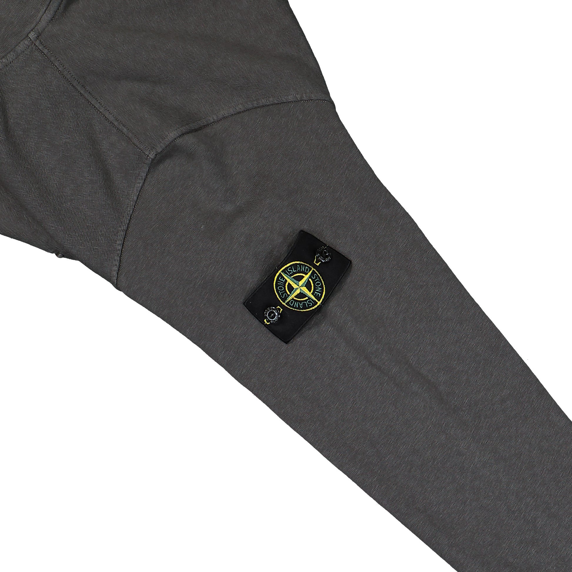 Stone Island Malfile Fleece Old Effect Zip Up Cardigan Charcoal  Tracksuit Tops L1S156100033-S0060 V0165 Detail View 5 | GATE
