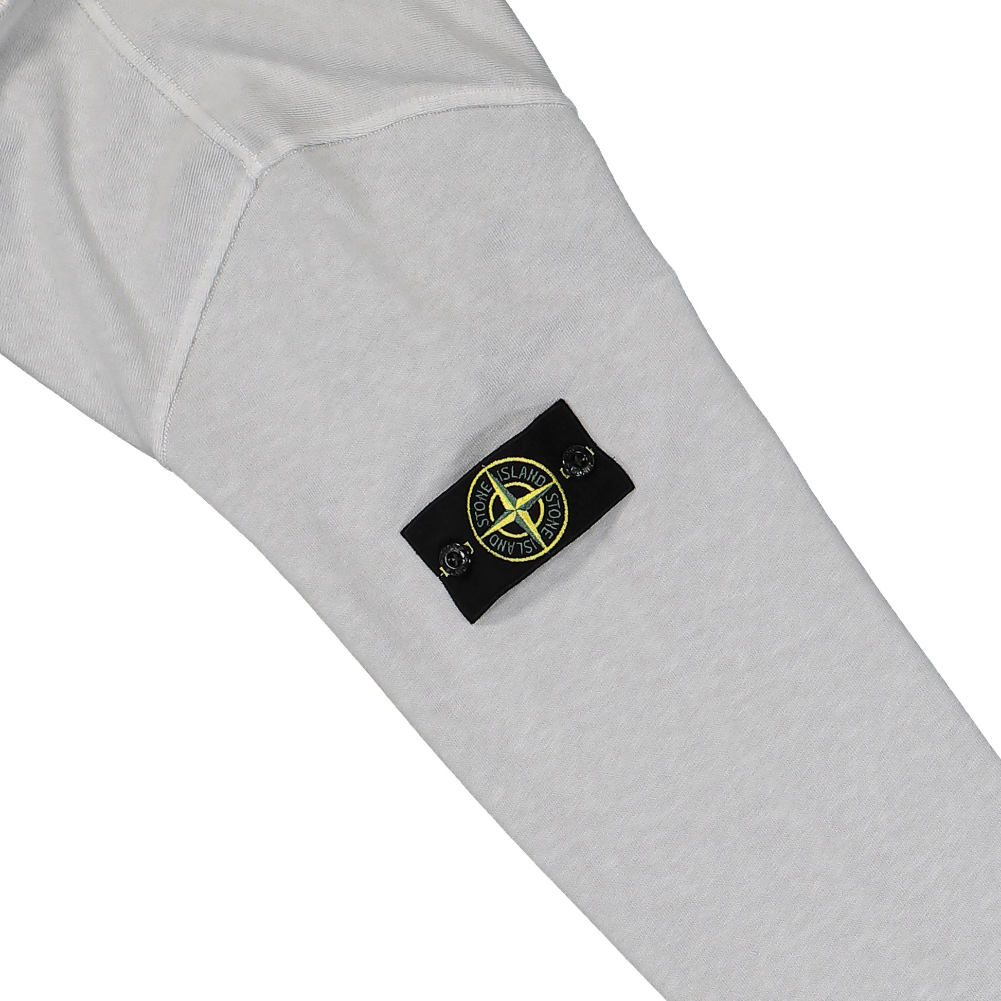 Stone Island Malfile Fleece Old Effect Sweatshirt Pearl Grey Sweatshirts L1S156100034-S0060 V0161 Detail View 4 | GATE
