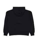 Stone Island Organic Cotton Fleece Zip Up Hoodie Sweater Black Tracksuit Tops L1S156100039-S0051 V0029 Detail View 2 | GATE
