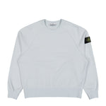 Stone Island Organic Cotton Fleece Sweatshirt Sky Blue Sweatshirts L1S156100041-S0051 V0041 Detail View 1 | GATE

