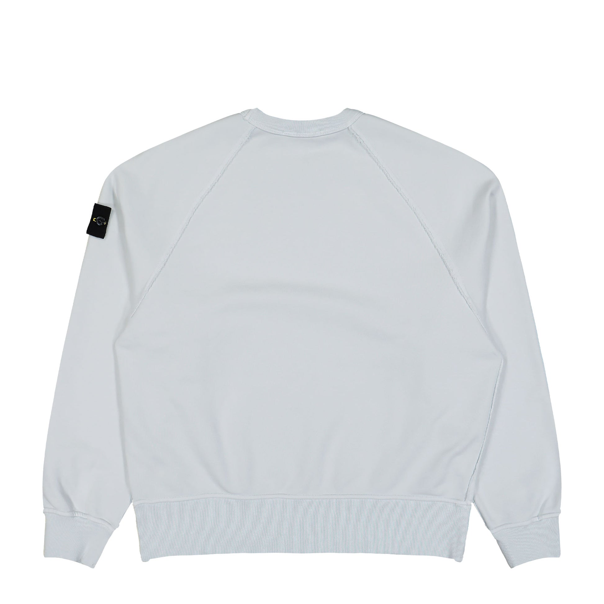Stone Island Organic Cotton Fleece Sweatshirt Sky Blue Sweatshirts L1S156100041-S0051 V0041 Detail View 2 | GATE
