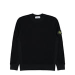 Stone Island Organic Cotton Waffle Fleece Sweatshirt Black Sweatshirts L1S156100056-S0044 V0029 Detail View 1 | GATE
