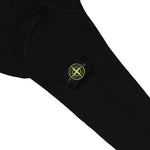 Stone Island Organic Cotton Waffle Fleece Sweatshirt Black Sweatshirts L1S156100056-S0044 V0029 Detail View 4 | GATE
