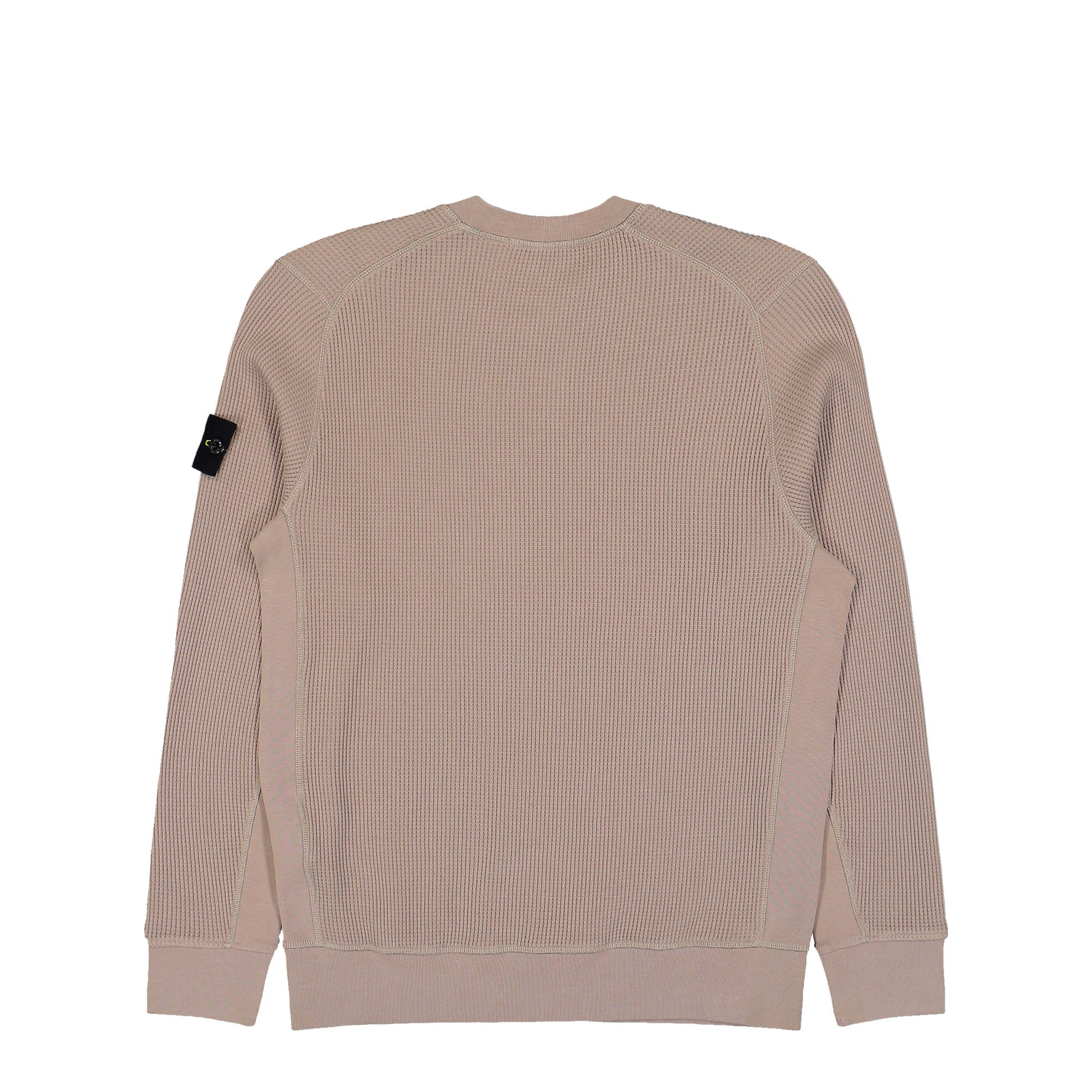 Stone Island Organic Cotton Waffle Fleece Sweatshirt Desert  Sweatshirts L1S156100056-S0044 V009A Detail View 2 | GATE
