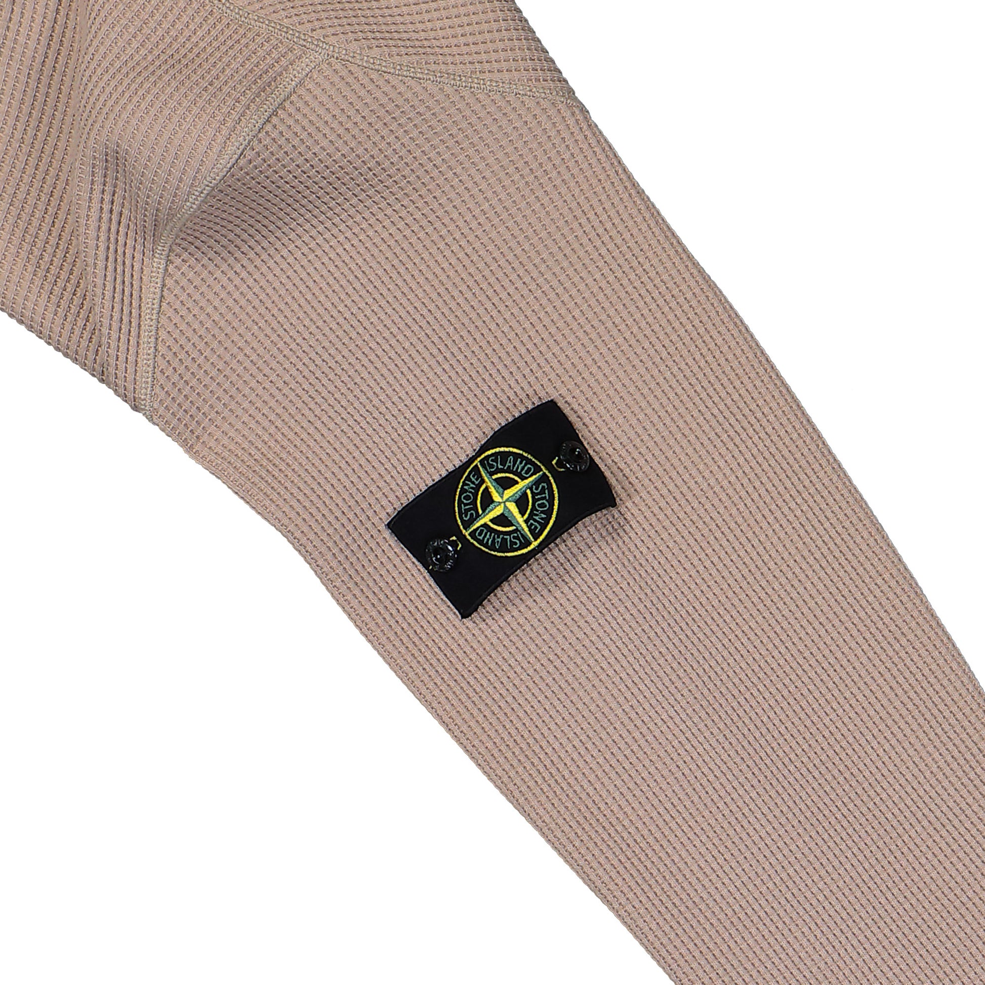 Stone Island Organic Cotton Waffle Fleece Sweatshirt Desert  Sweatshirts L1S156100056-S0044 V009A Detail View 4 | GATE
