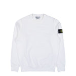 Stone Island Organic Cotton Fleece Sweatshirt White Sweatshirts L1S156100060-S0051 V0001 Detail View 1 | GATE
