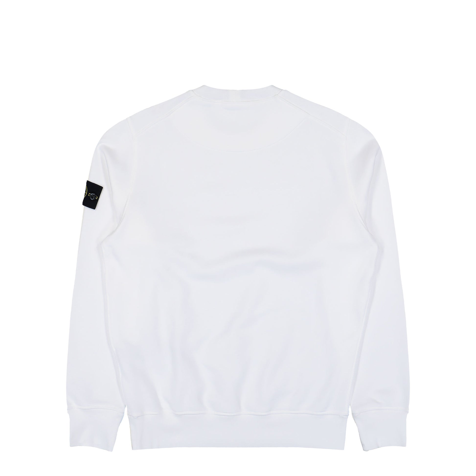 Stone Island Organic Cotton Fleece Sweatshirt White Sweatshirts L1S156100060-S0051 V0001 Detail View 2 | GATE
