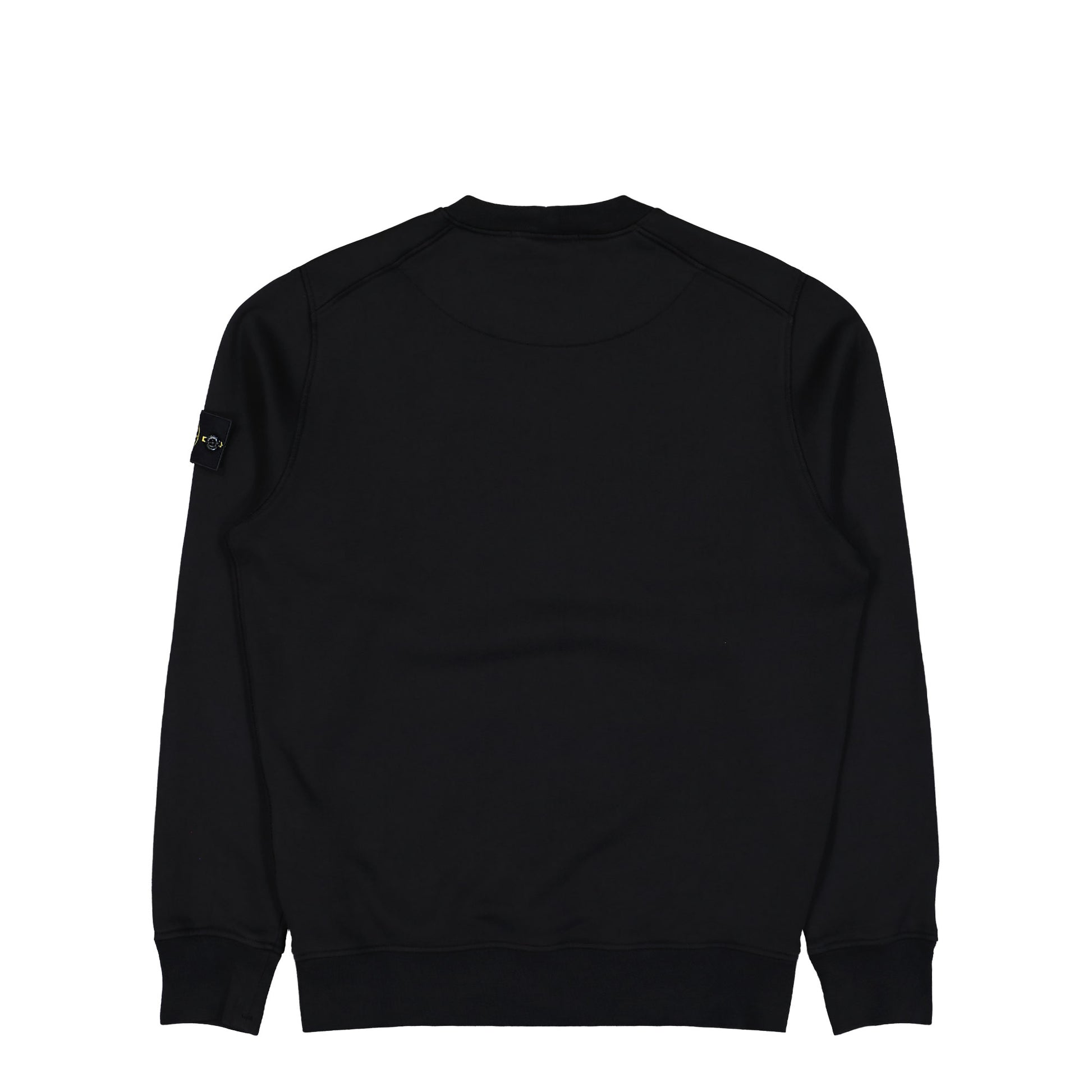 Stone Island Organic Cotton Fleece Sweatshirt Black Sweatshirts L1S156100060-S0051 V0029 Detail View 2 | GATE
