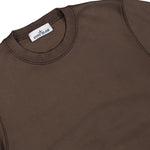 Stone Island Organic Cotton Fleece Sweatshirt Shadow Brown Sweatshirts L1S156100060-S0051 V007C Detail View 3 | GATE
