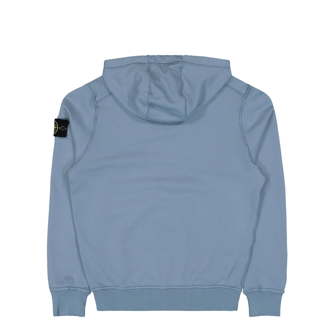 Stone Island Organic Cotton Fleece Zip Up Hoodie Sweater Dark Blue Tracksuit Tops L1S156100061-S0051 V0024 Detail View 1 | GATE
