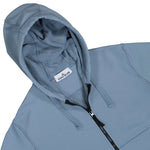 Stone Island Organic Cotton Fleece Zip Up Hoodie Sweater Dark Blue Tracksuit Tops L1S156100061-S0051 V0024 Detail View 3 | GATE
