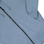 Stone Island Organic Cotton Fleece Zip Up Hoodie Sweater Dark Blue Tracksuit Tops L1S156100061-S0051 V0024 Detail View 4 | GATE
