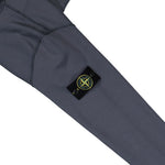 Stone Island Organic Cotton Fleece Zip Up Hoodie Sweater Blue Grey Tracksuit Tops L1S156100061-S0051 V002D Detail View 5 | GATE
