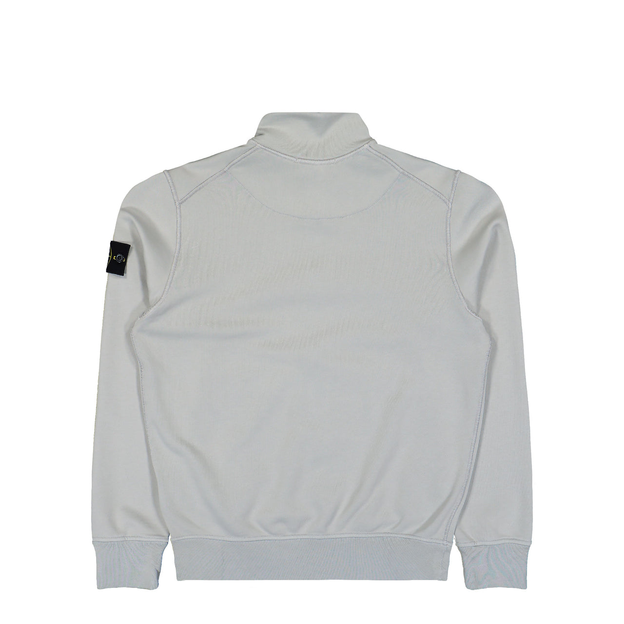 Stone Island Organic Cotton Fleece Zip Up Cardigan Pearl Grey Tracksuit Tops L1S156100063-S0051 V0061 Detail View 1 | GATE
