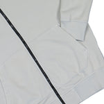 Stone Island Organic Cotton Fleece Zip Up Cardigan Pearl Grey Tracksuit Tops L1S156100063-S0051 V0061 Detail View 4 | GATE
